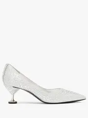Garnish Silver Pumps