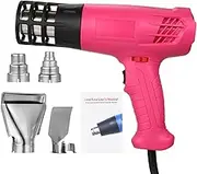 Hot Air Machine, 1600-2000W Hot Air Heating Machine Kit with Dual Temperature Setting (122℉~1012℉) Fast Heating Tool with 4 Nozzles for Crafts Shrink Tubing Wrapping Stripping Paint Epoxy Resin