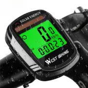 Solar Powered Bike Computer GPS Wireless Waterproof Bicycle Speedometer Odometer