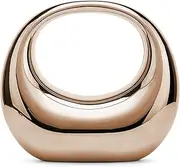 [Halemet] Metallic Womens Evening Bag Y2k Metallic Moon Shape Bag Acrylic Handbag Clutch Purse for Wedding Parties Travel 2024