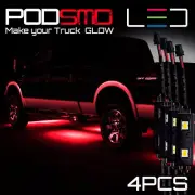 Under Car White Glow LED Kit Neon Accent Underbody Rock Lights for RAM 1500 3500