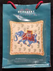 Julia Hickman's Stitchery "Indian Elephant" Needlepoint Pillow/Picture Kit - NEW