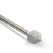 Extendable Steel Curtain Rod Cube Finial Set 160~300cm