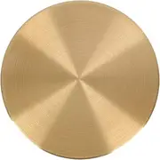 Chinese Calligraphy Brass Paperweight Round Paperweight Solid Brass Desktop