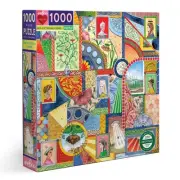 eeBoo: Piece and Love UFO Victorian Ladies 1000 Piece Adult Square Jigsaw Puz...