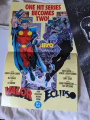 Valor Eclipso Darkness Within 1992 Keith Giffen Bart Sears DC Promo Poster (P10)