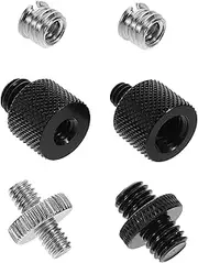 TOYANDONA 6pcs Thread Screw Converter: Mini Microphone Adapter Mic Mount Adapter for Desk Tripod Music Recording and Broadcasting Live Performances