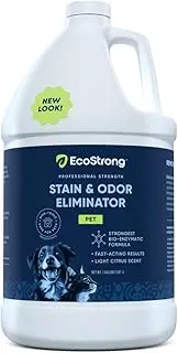 Eco Strong Pet Stain and Odor Remover - Cat Urine Enzyme Cleaner Destroyer, Urine Destroyer for Dogs, Pet Urine Enzyme Cleaner - 128 Oz