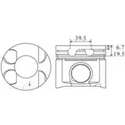 Austral Piston Set - P975 STD