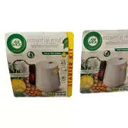 New Air Wick Essential Mist Starter Kits (lot of2)Coconut & Fresh Pineapple