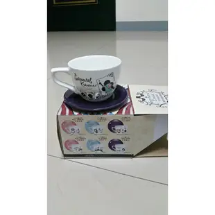 全新現貨 7-11 憂傷 深情馬戲團 甜蜜午茶 小杯盤組 陶瓷 對杯