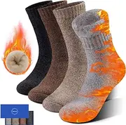 [HUGSWEET] Thermal Socks, Winter Warm Socks Mens for Insulated Cold Weather Heated Trapping Thermal Socks