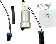525 LPH Car Pump Hellcat Fuel Pump Install Kit E85 Compatible For Walbro TI F90000285 Metal Silver Fuel Pump Auto Replacement Accessories