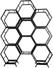 Wheel Display Rack, Free Combination Wheel Rack Car Modification Shop Vertical Shelf,9 Frames 2 Bases