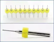 10 0.7mm Micro Mini Twist Drill Bit Tungsten Carbide Steel For Rotary Tool B