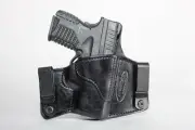 MTR CUSTOM LEATHER, A-2 Dual Carry Holster, OWB/IWB, BLK, RH, 1911-5"