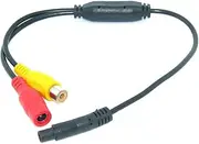 Auto Wayfeng WF® Female 4-Pin to RCA (A/V) Adapter, Wire RCA to 4-PIN Monitor/Camera Adapter, 4 Pin to RCA Adapter
