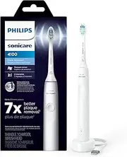 [Philips Sonicare] 4100 Power Toothbrush, White, Plus Brush Head Case