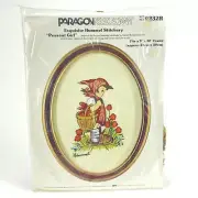 Vintage Hummel Paragon Needlecraft Exquisite Stitchery Peasant Girl Kit 0232R