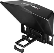 T2 Phone/Tablet/DSLR Camera Prompter Prompter with Remote Control Lens Adapters Cleaning Cloth Supports Wide Angle Lens for Stage Speech Live Streaming Online Video Vlog Black