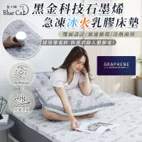 在飛比找蝦皮商城精選優惠-【藍貓BlueCat】台灣製造 冰火石墨烯乳膠床墊  防靜電