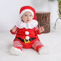 在飛比找蝦皮商城精選優惠-寶寶聖誕節包屁衣 寶寶聖誕服飾 秋冬季聖誕服裝 聖誕老人連身