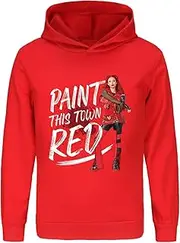 [TBNRFrags] Girls' Descendants 4 Rise Red Chloe Hoodie Kids Cotton Casual Hooded Long Sleeve Pullover Sweatshirt