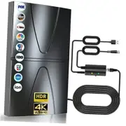 2024 Updated Amplified TV Antenna,1400 Miles Range Indoor/Outdoor Antenna HD012