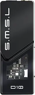 S.M.S.L D10 Headphone Amplifier USB Potrable Dac with 3.5mm & 4.4mm Balacnced Dual Mini Audio Amp Outputs Support 500mw 16ΩDSD256 PCM 32bit/384khz Hi-Res Earphone Amp for Smartphones/PC/Laptops(Black)
