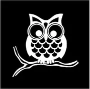 HaiRxr Owl Lovely Decorate Pattern Decal Car Trunk Stickers (Color : White, Size : 13.5CM*13CM)