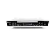 ELITE PKCR2713AMZ Under Counter CD Player with Clock Radio and Bluetooth, Silver