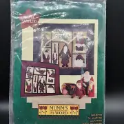 Mumm's The Word Santa Samplers Quilt Pattern Vintage 1993