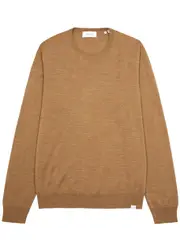 Les Deux Greyson Wool Jumper - Tan - M M