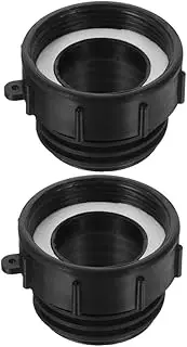 2pcs Ibc Tote Tank Adapter 60mm Fine Thread to 60mm Coarse Thread Valve Hose Adapter Water Tank Adapter Connector for Water Hose Garden Industrial Use