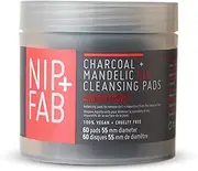 Nip+Fab Detoxify Charcoal And Mandelic Fix Cleansing Pads, 60 count