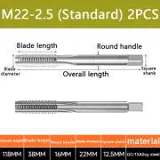 A pair M22-2.5 Hand tap set tap machine suitable for die steel aluminum