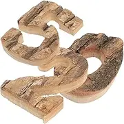 Beatifufu 1 Set Wooden Number Wall Decor Retro Signs for Coffee Shop Home Stylish Number Decoration for Living Room Bedroom Store Hotel Fine Workmanship Texture Versatile Decor