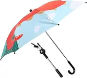 Abaodam 1Set Durable UV Protection Sunshade Umbrella for Extra Stroller Parasol Lightweight Portable for Outdoor Use Beach Easy to Install Carry