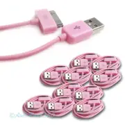 10X 10FT 30-PIN USB SYNC DATA POWER CHARGER PINK CABLE IPHONE IPOD TOUCH IPAD