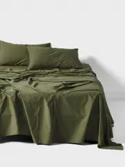 LINEN HOUSE TERRA OLIVE SHEET SET