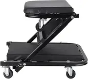 Workshop Stool Roller Seats & Creepers Automotive Creeper 2 in 1 Z Creeper Seat with 6 Piece Wheels Heavy Duty Rolling Garage Repair Lying Board