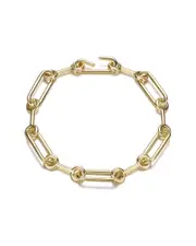Rachel Glauber 14K Plated Link Chain Bracelet