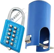 Use Outdoor and vandalized Faucet Lock System, Easy to Install, Garden Hose and Shell and Cover Lock can Save Water (The Default Random Number of Each Door Lock Cannot be Modified)