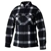 Brushed Ladies Shirt Black White Check