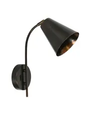 Cecilia 1 Light Adjustable Wall Bracket in Bronze