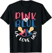 [X.Style] Matching Outfit Pink Or Blue We Love You Baby Shower ds792 T-Shirt (S)