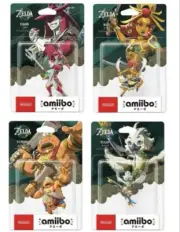 Set of 4 Tulin Yunobo Sidon Riju amiibo The Legend of Zelda Tears of the Kingdom