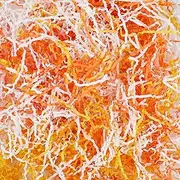 SOFPLATE 1/2 Pound Shredded Paper In Autumn Colours Filler For Thanksgiving Crinkled Paper Filler In Bulk White Orange And Gold Wrapping Paper Shreds For Wrapping