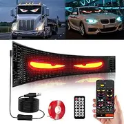 52in*7.5in Devil Eyes Light for Cars, Programmable Devil Eyes Light for Windshield, Flexible LED Eyes for Car, Led Eyes for Car Windshield for Windows of Cars and Small to Medium-Sized Trucks