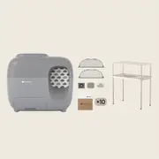 Litter Box Premium Set + ShelfMate - Grey